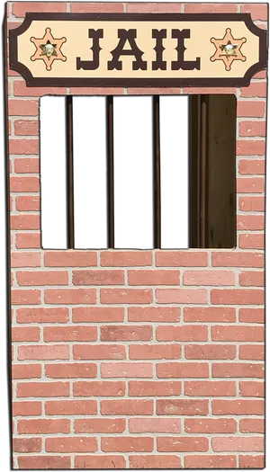 Old Western Jail Window Bars PNG image