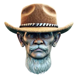 Old Western Sheriff Mustache PNG Hqc32