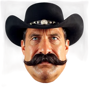 Old Western Sheriff Mustache PNG Wuy PNG