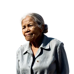 Old Woman In Nature Png 90 PNG image