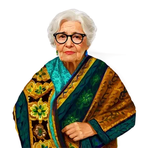 Old Woman With Glasses Png Gsm PNG image