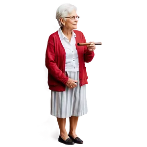 Old Woman With Pipe PNG Egj78 PNG