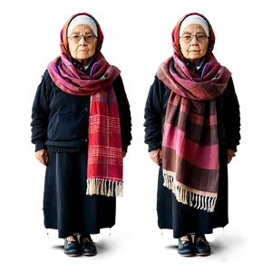Old Woman With Scarf PNG Ywd PNG