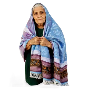 Old Woman With Shawl Png Gmq PNG image