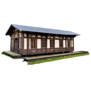 Old Wooden Train Station Png Yqa PNG image