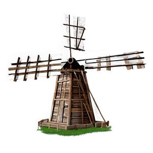 Old Wooden Windmill Png 42 PNG image