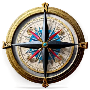Old World Compass Rose Image Png 05252024 PNG image