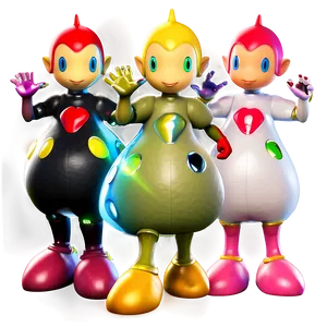 Olimar And Pikmin Team PNG 06242024