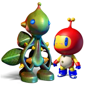 Olimar And Red Pikinn PNG 06242024 PNG