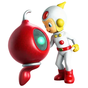 Olimar And Red Pikinn PNG Lug