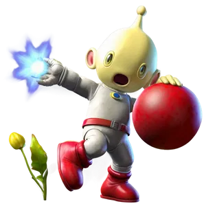 Olimar In Action PNG Bgf