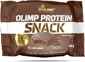 Olimp Protein Snack Double Chocolate Flavour Package PNG image