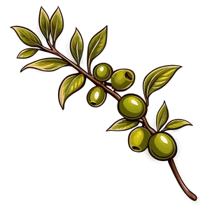 Olive Branch Tattoo Png Per1 PNG image