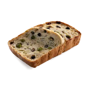 Olive Bread Slice PNG 06132024
