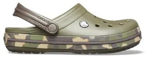 Olive Green Camouflage Croc PNG image