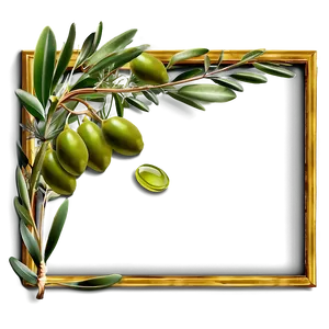 Olive Green Frame PNG 11 PNG