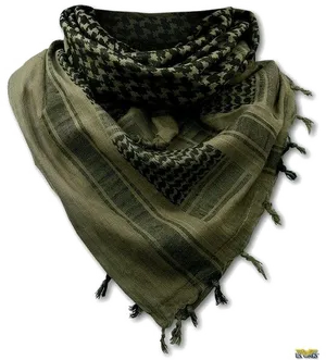 Olive Green Houndstooth Scarf PNG image