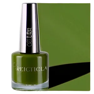 Olive Green Nail Polish Bottle PNG 06292024 PNG