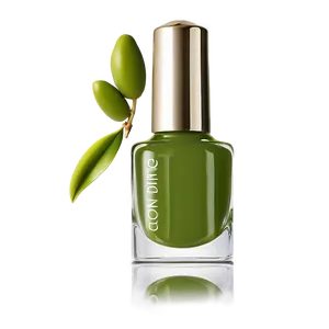 Olive Green Nail Polish Bottle PNG 06292024 PNG