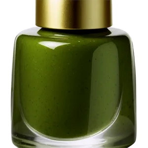 Olive Green Nail Polish Bottle PNG Rvy PNG