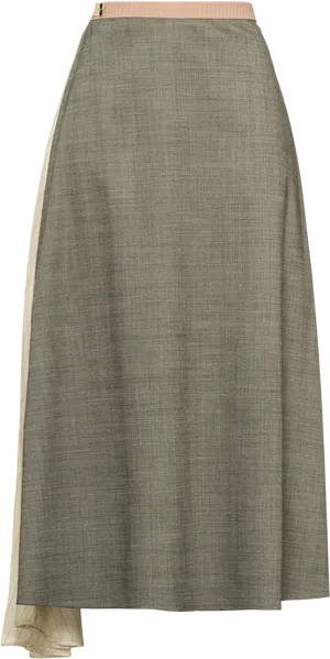 Olive Green Skirt Fabric Texture PNG image