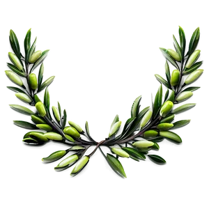 Olive Leaf Wreath Png Aqu19 PNG image
