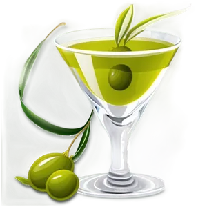 Olive Martini Glass Png 17 PNG image