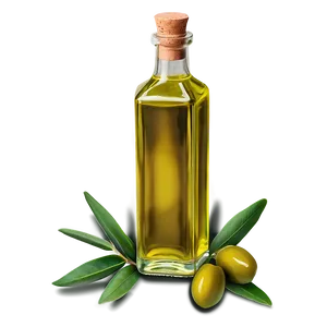 Olive Oil Bottle PNG Dli