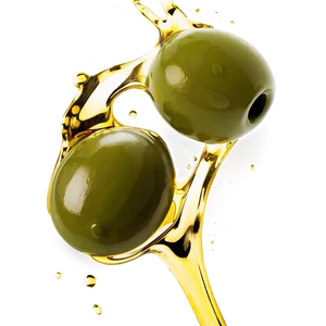 Olive Oil Splash PNG Aou4