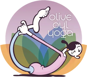 Olive Oyl Yoga Pose PNG
