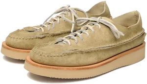 Olive_ Suede_ Sneakers PNG image