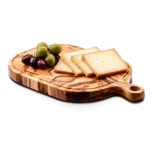 Olive Wood Cheese Board PNG Iev PNG