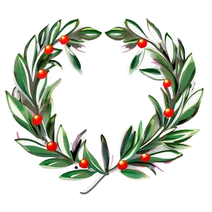 Olive Wreath Clipart PNG 05242024