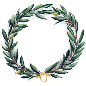 Olive Wreath Clipart PNG Ufu85