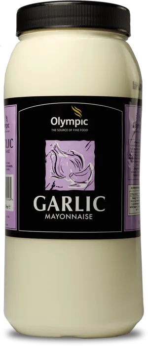 Olympic Garlic Mayonnaise Jar PNG image