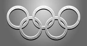 Olympic Rings Silver Graphic