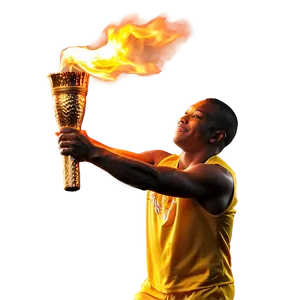 Olympic Torch In Action Png 06272024 PNG image