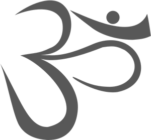 Om Symbol Black Background PNG