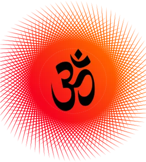 Om Symbol Radiant Halo PNG