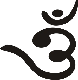 Om Symbol Spiritual Icon PNG image