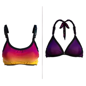 Ombre Bikini Top PNG 06132024