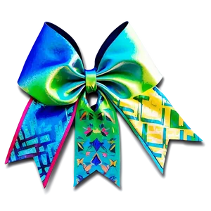 Ombre Cheer Bow PNG 70