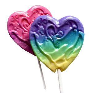 Ombré Heart Lollipop PNG Fks78
