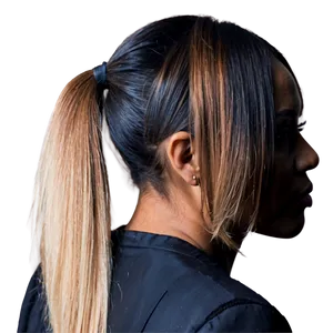 Ombre Ponytail Fashion PNG 64