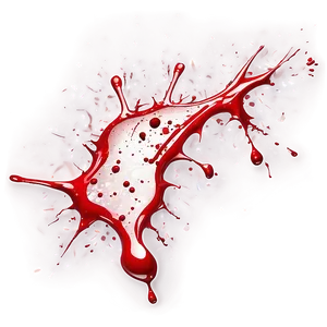 Ominous Red Blood Splatter PNG Eff PNG