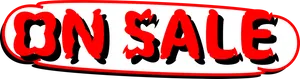 On Sale Red Black Signage