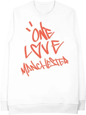 One Love Manchester Sweatshirt PNG image