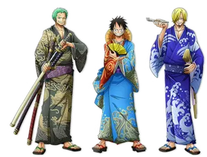 One Piece Charactersin Kimonos