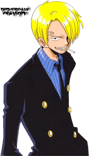 One Piece Sanji Character Art PNG