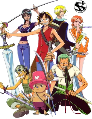 One Piece Straw Hat Crew PNG image